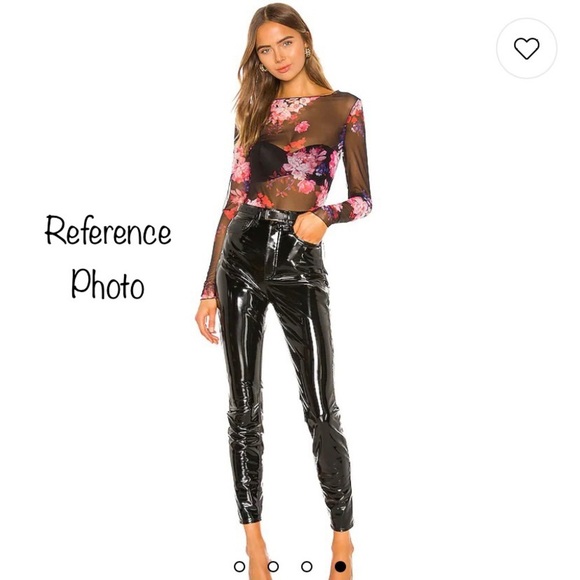 TMG New York Sheer Mesh Printed Top - Picture 9 of 9